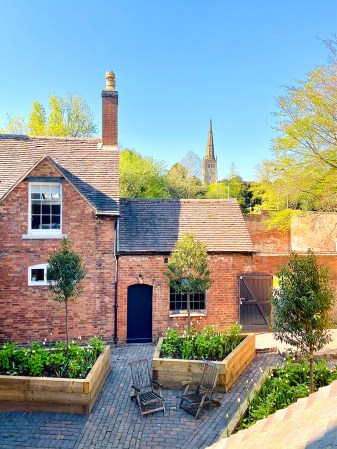 Small British estate courtyard