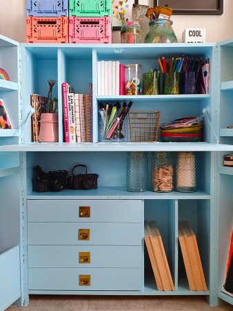 baby blue desk