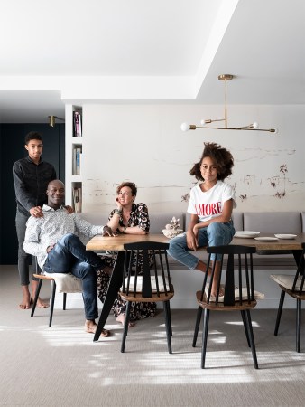 Bost family at dining room table