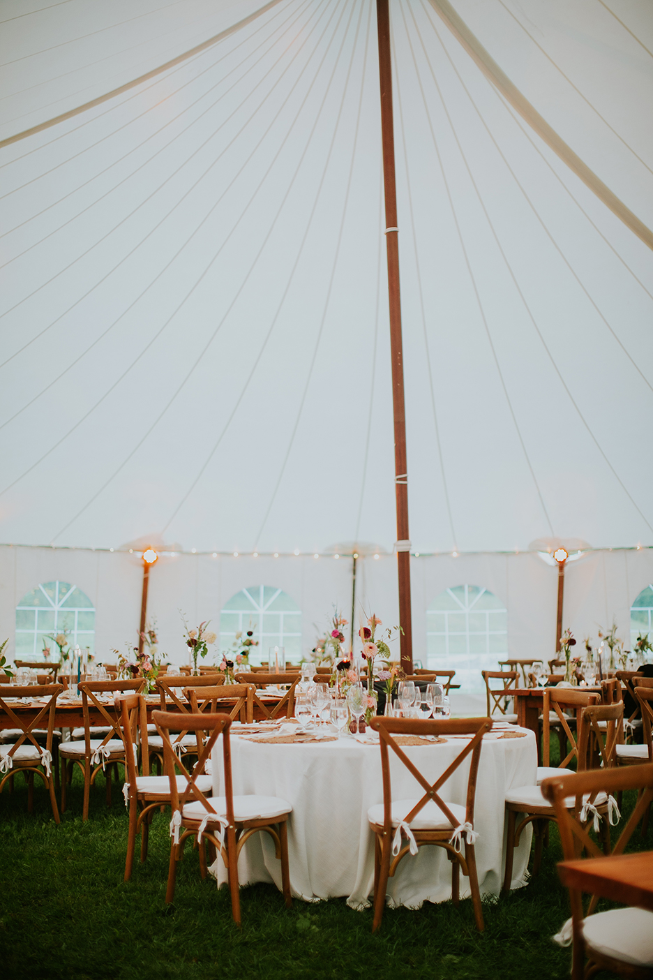 Dining room under a tent