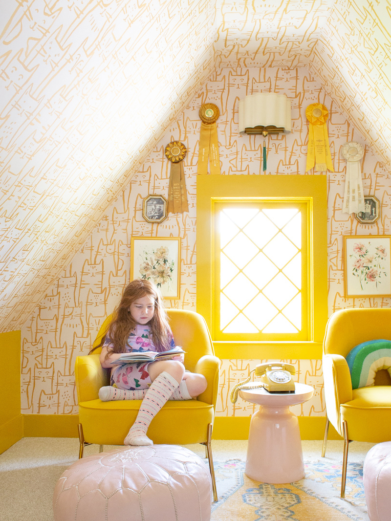 Yellow kids playroom