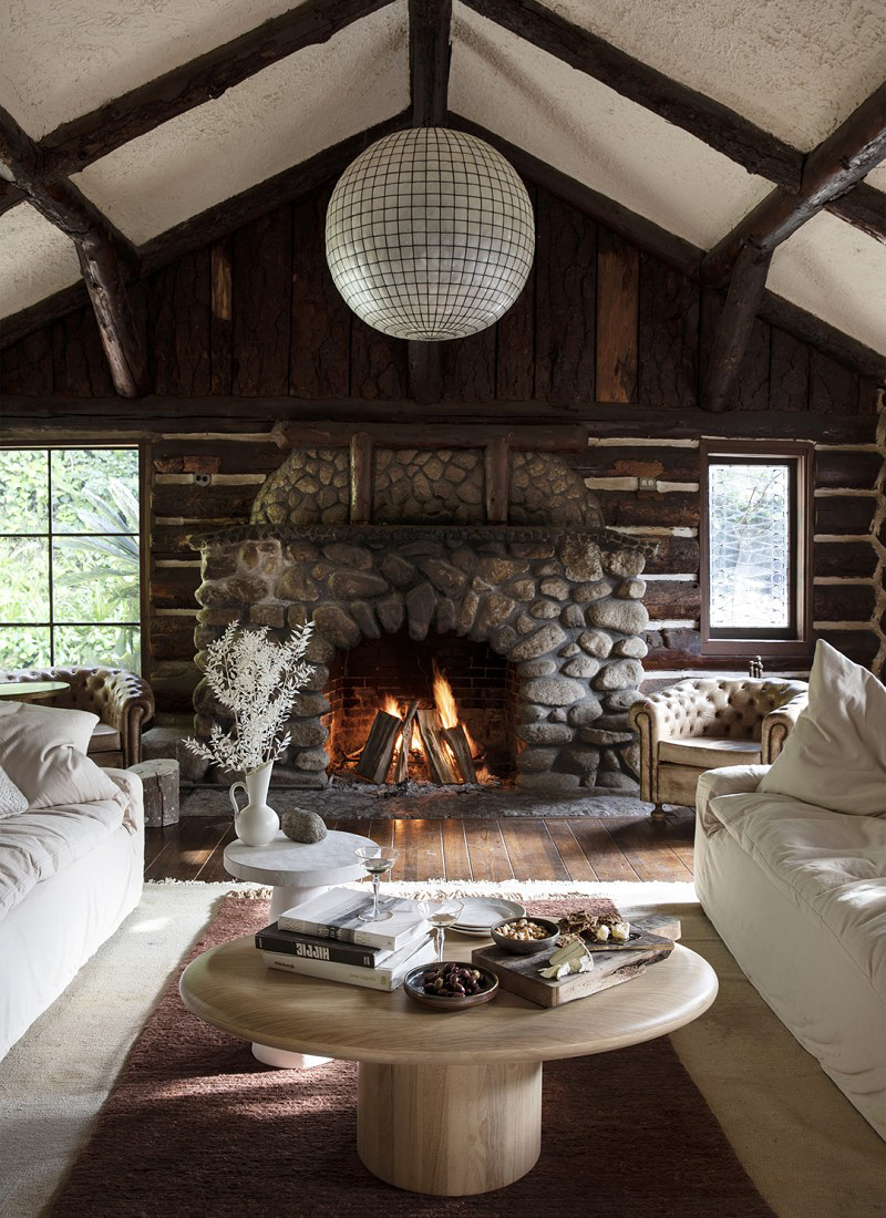 cozy cabin living room