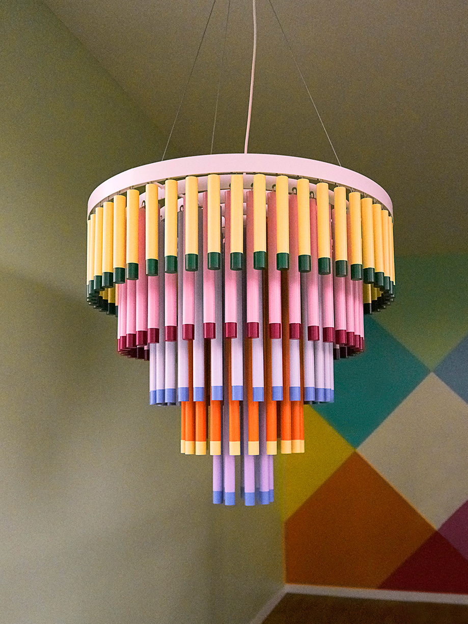 colorful candy-like chandelier