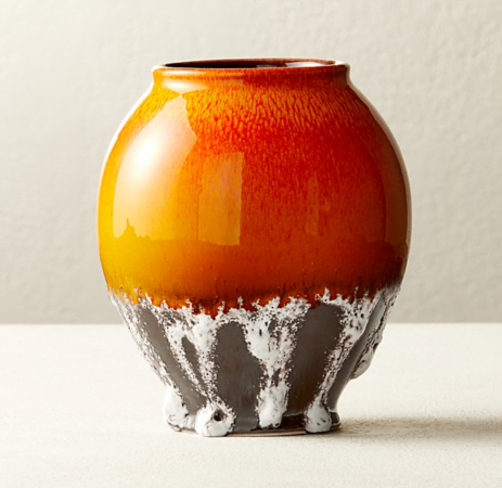  orange vase