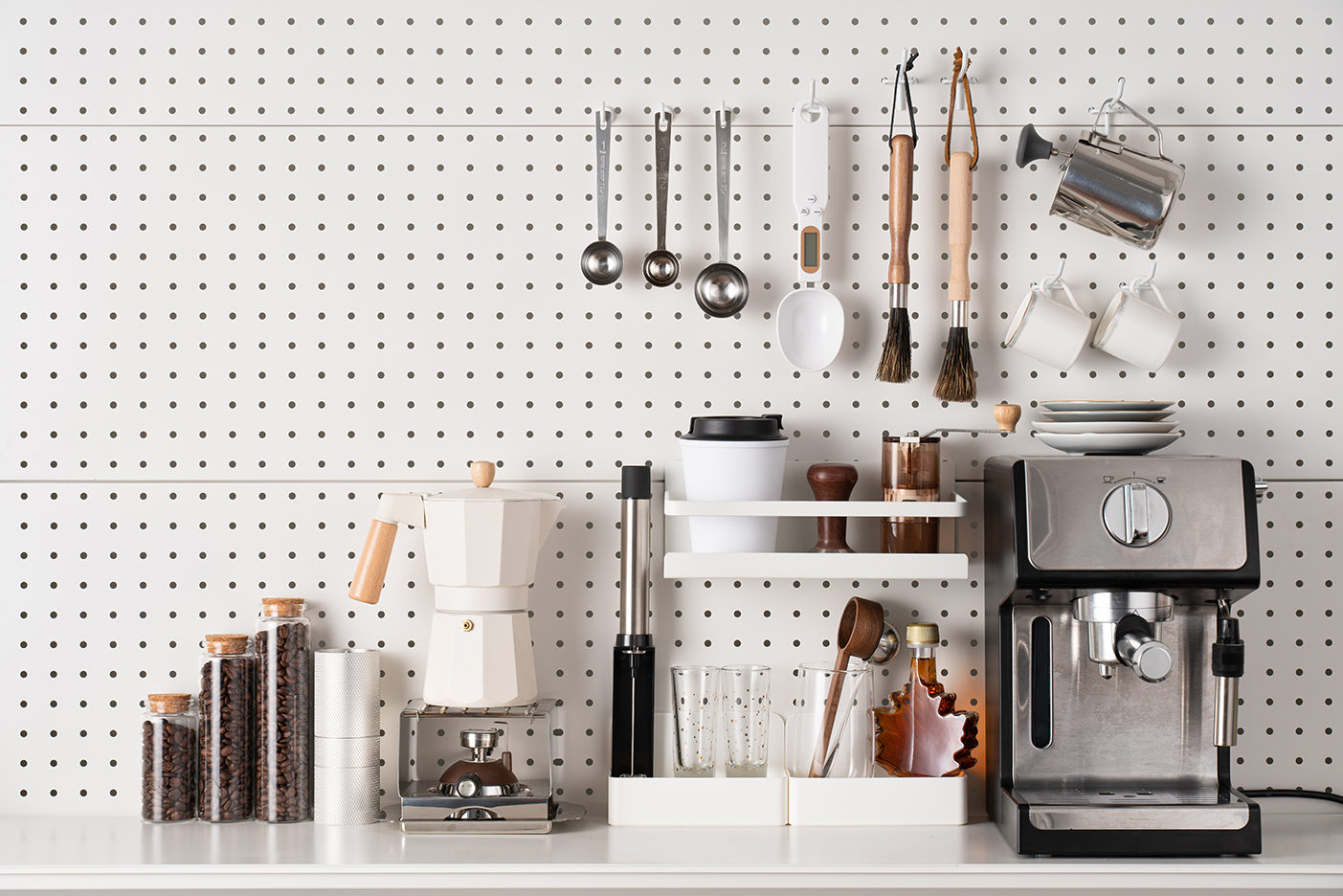 coffee setup on counter