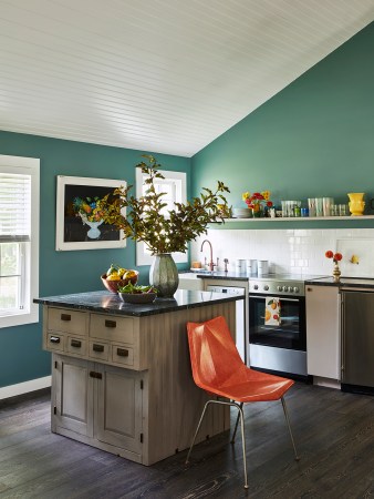 Kitchen Island in Sheila Bridges's Hudson Valley Home