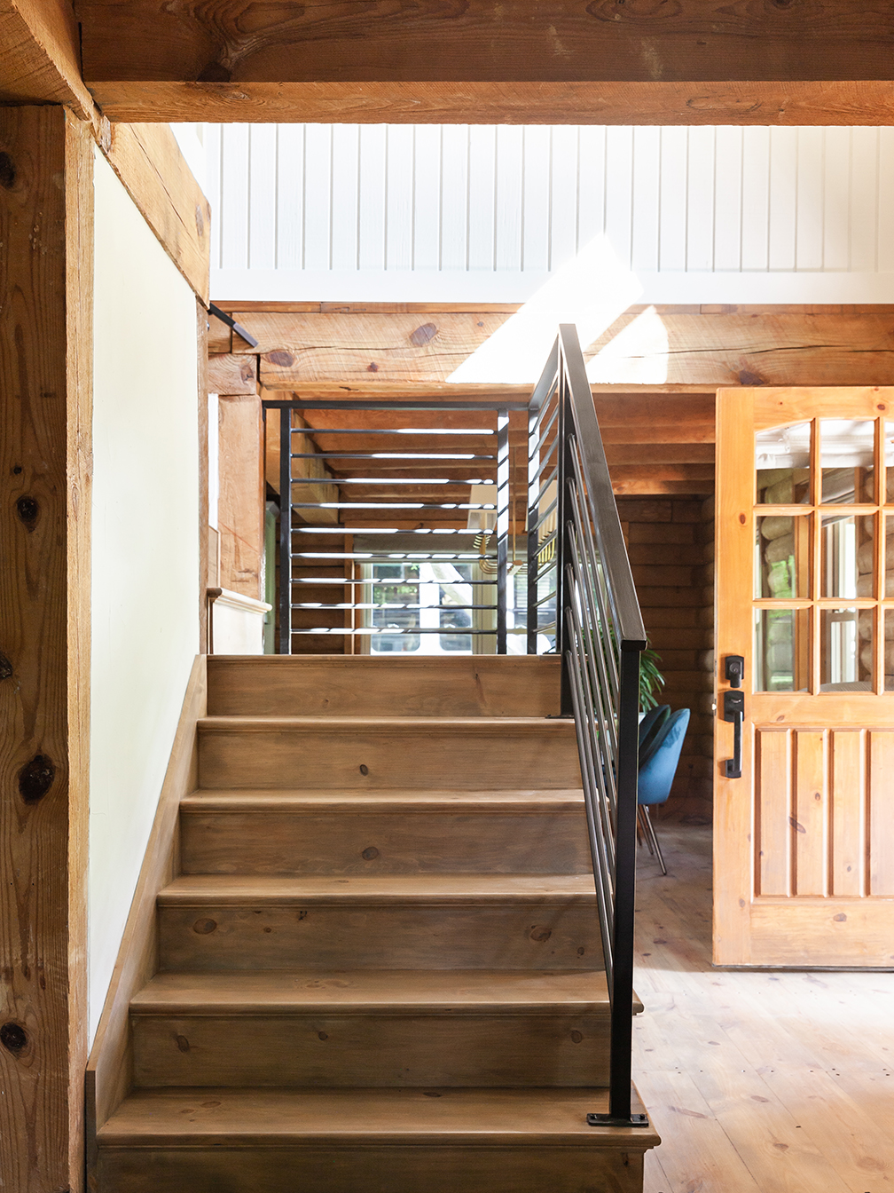 industrial cabin stairway