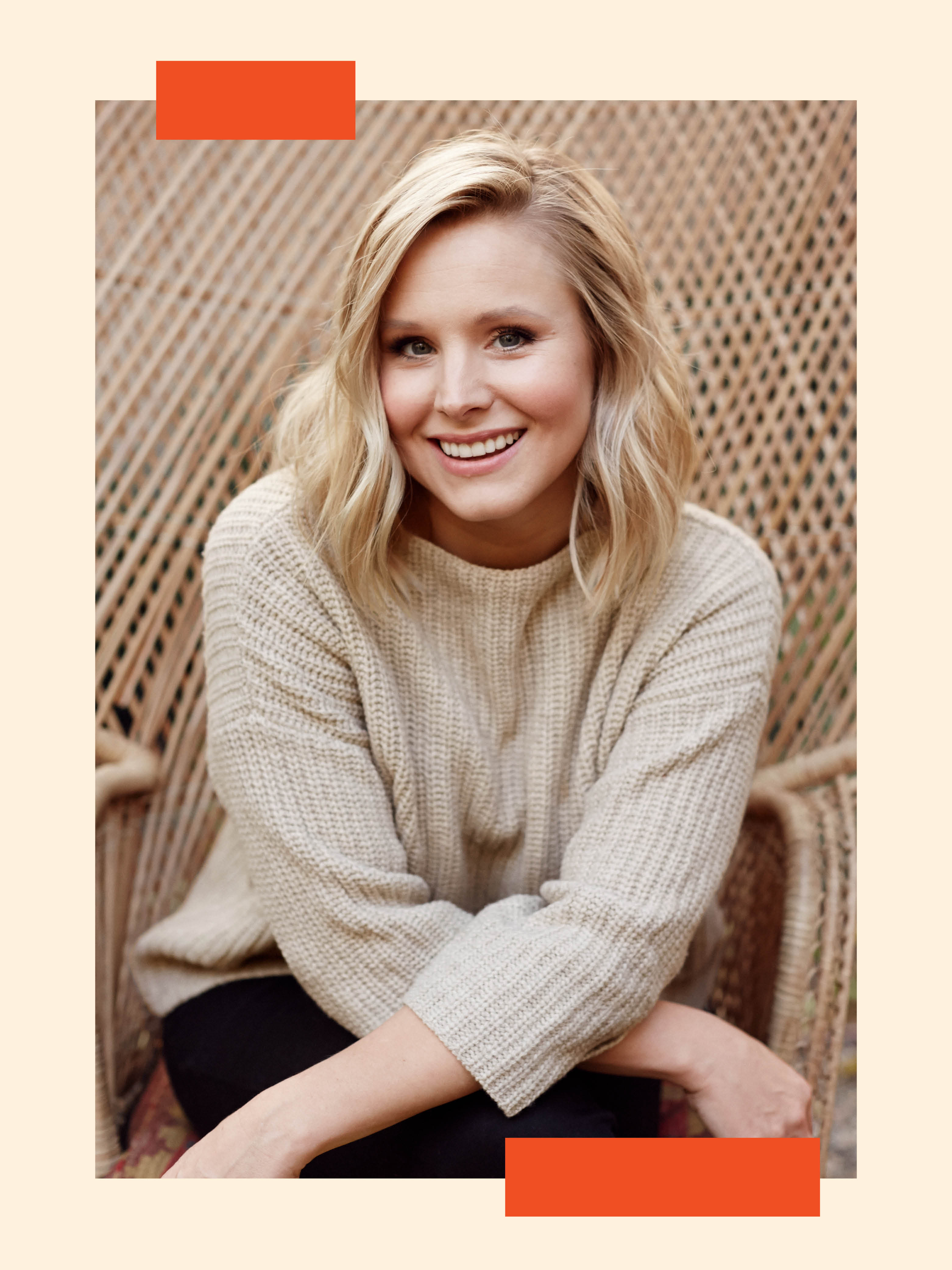 kristen bell in chair