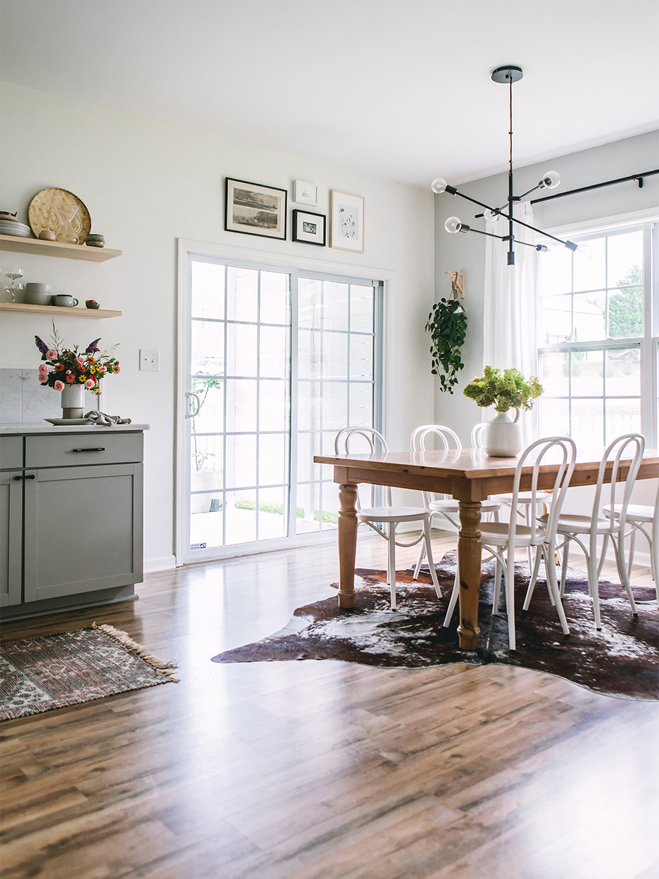 scandi inspired dining room