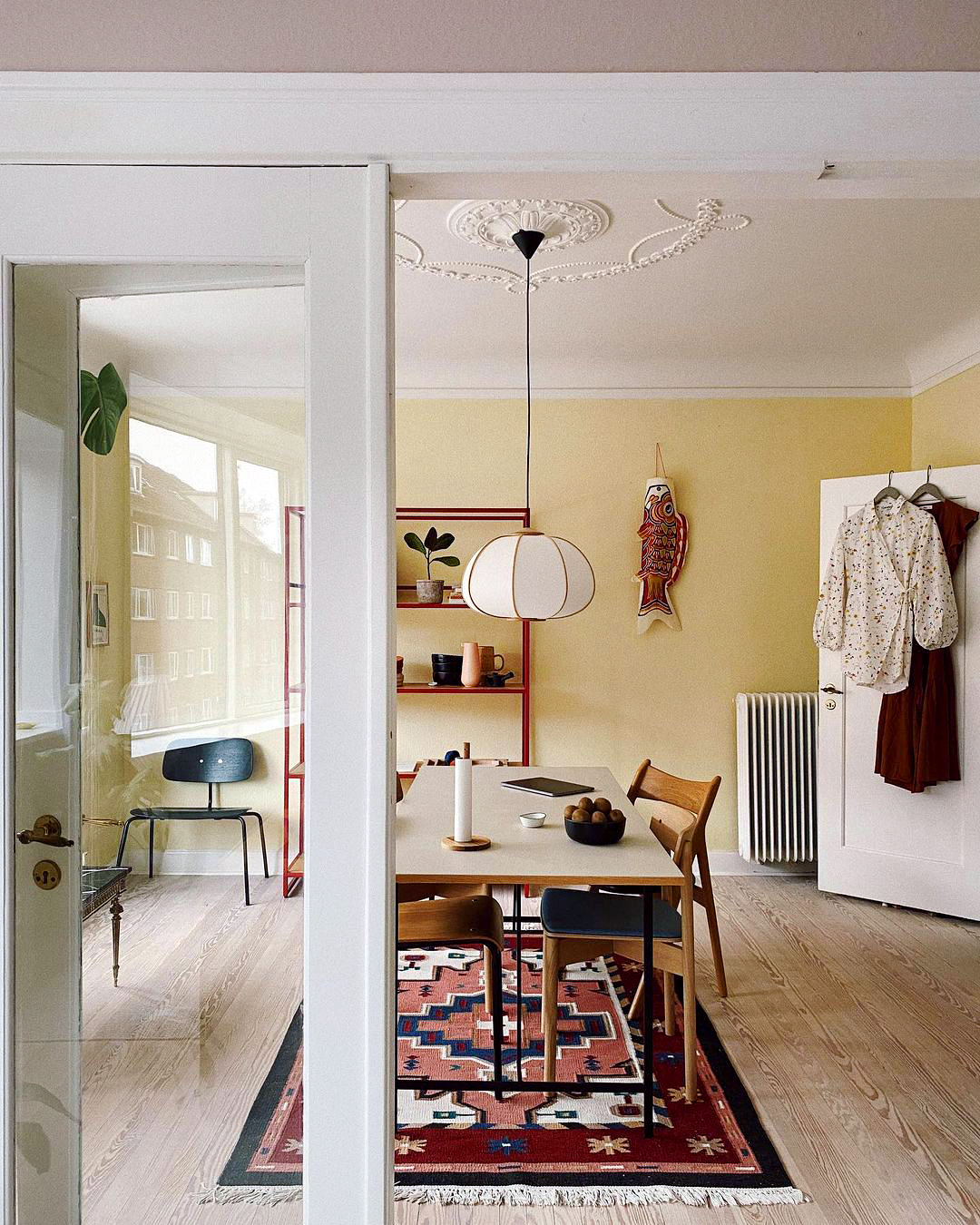 door looking into dining room