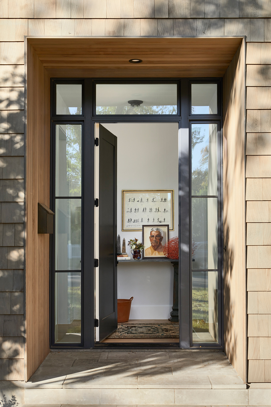 glass front door opened up