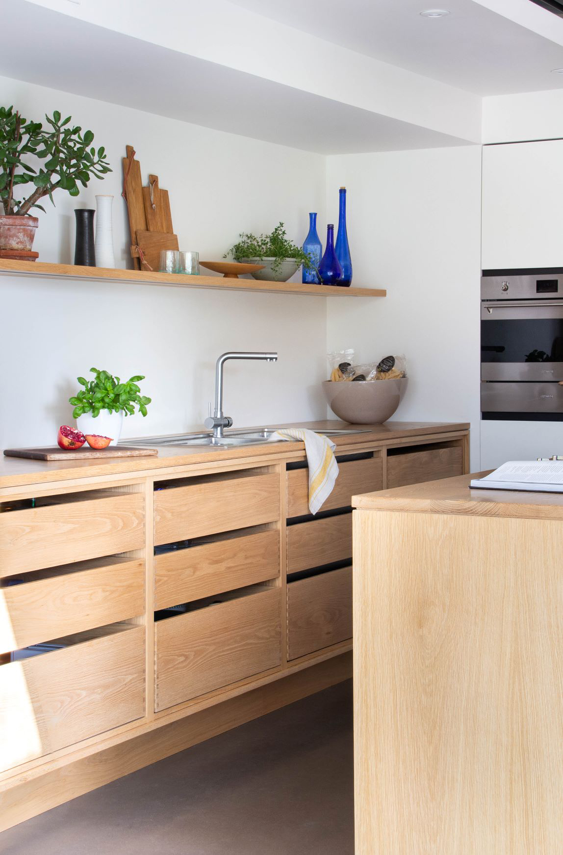 wood kitchen with all drawers