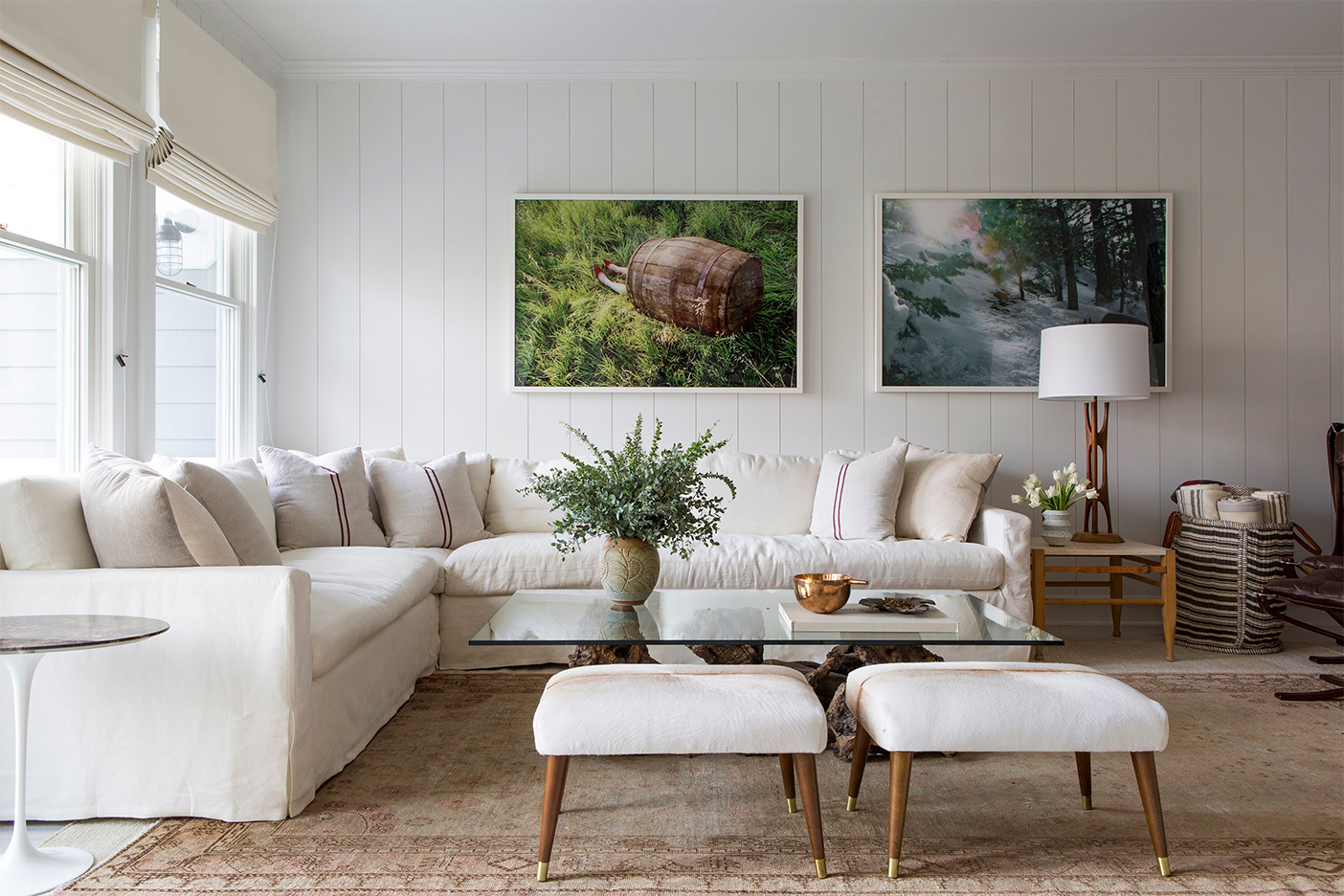 Large sectional sofa in a living room