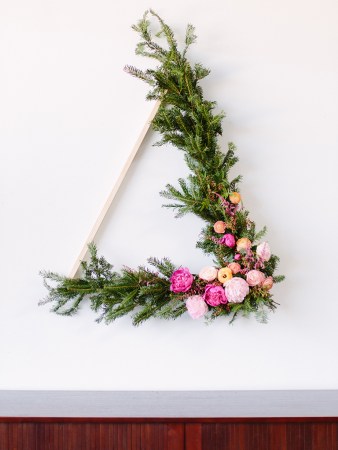 giant triangle wreath