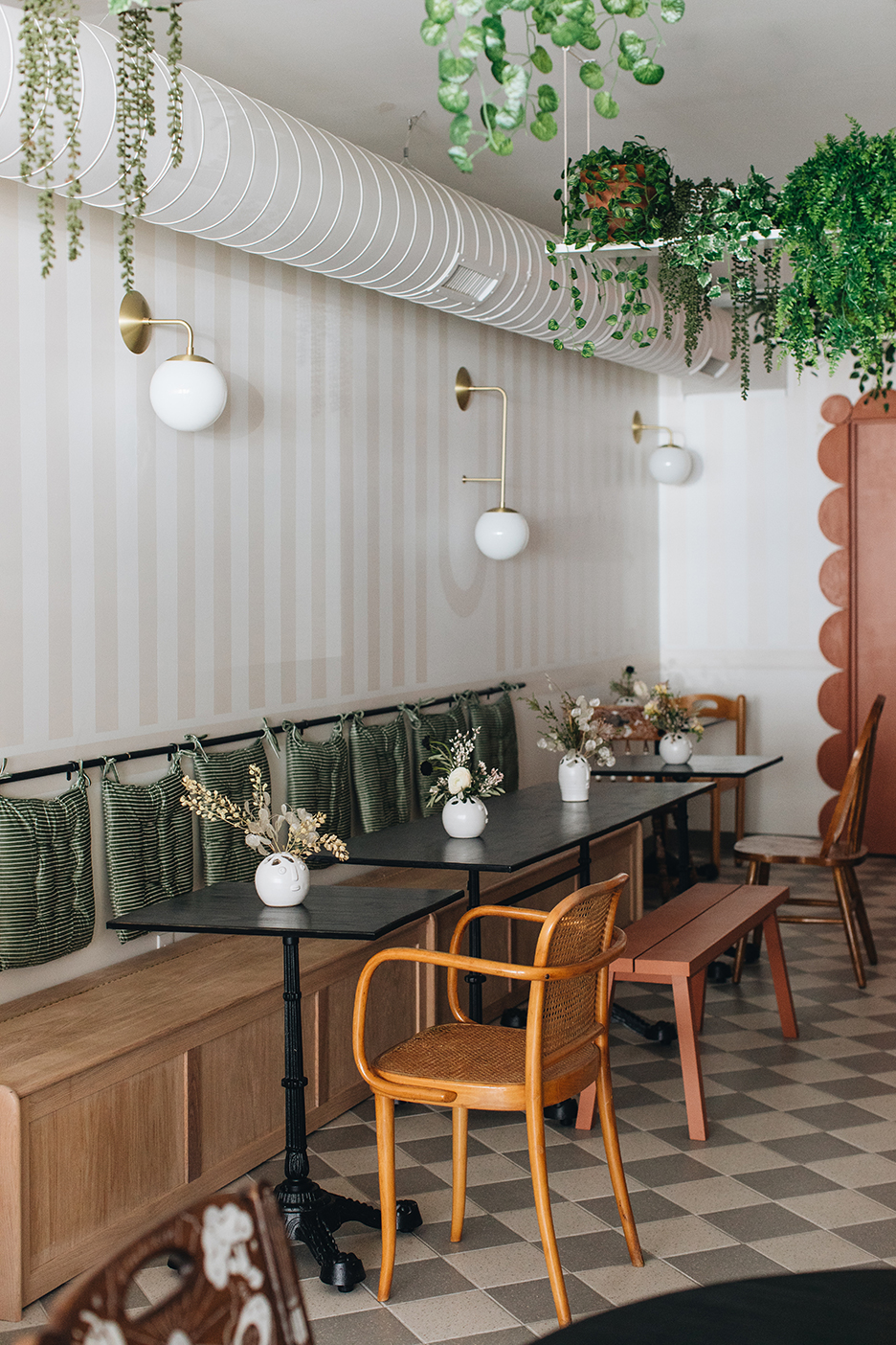 seating in a cafe dining room