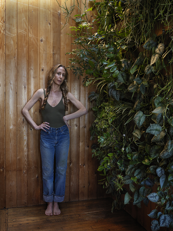 mara hoffman with plants