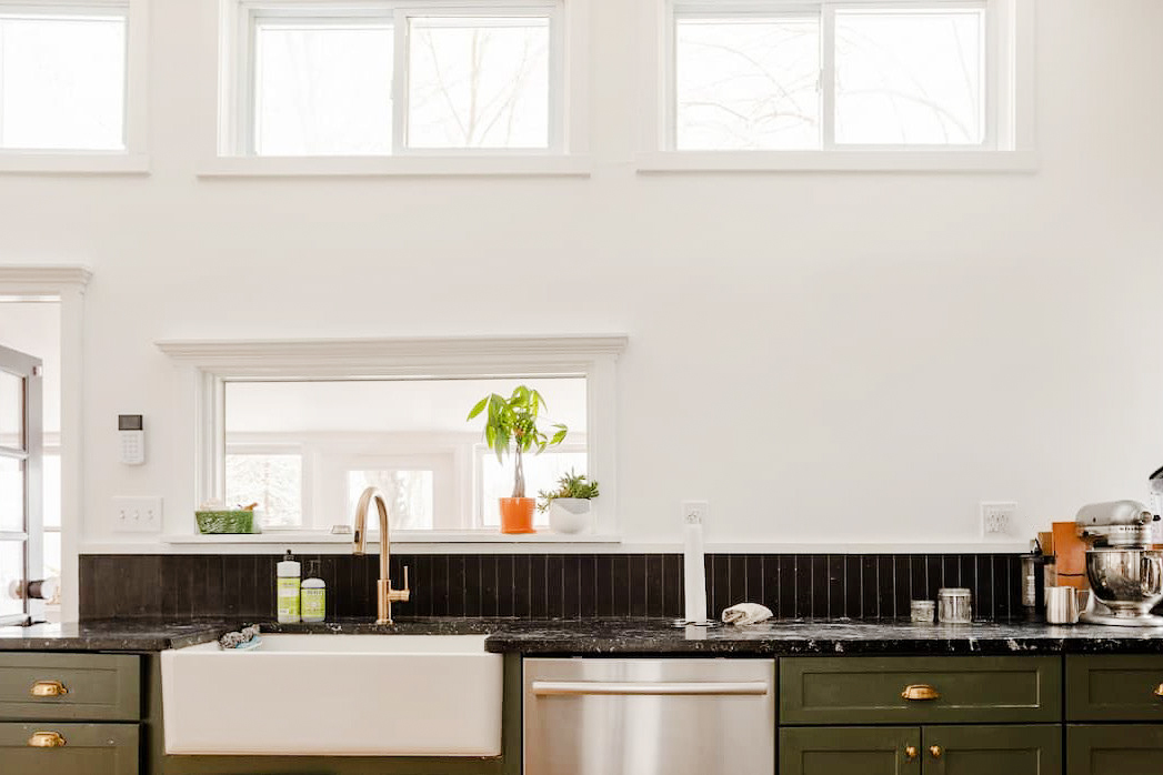 kitchen sink overlooking window