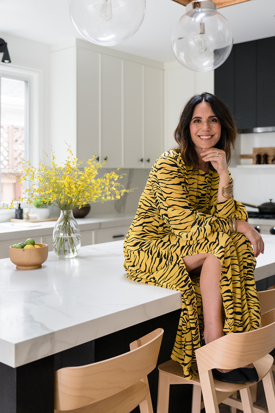 woman on counter