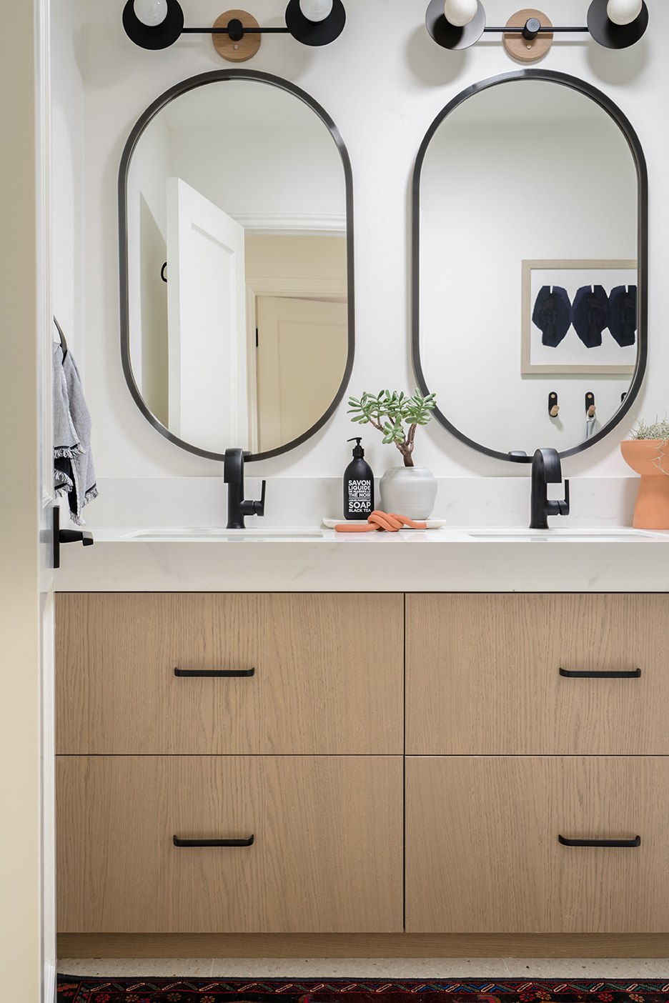 wood vanity cabinets