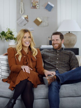 man and woman on couch