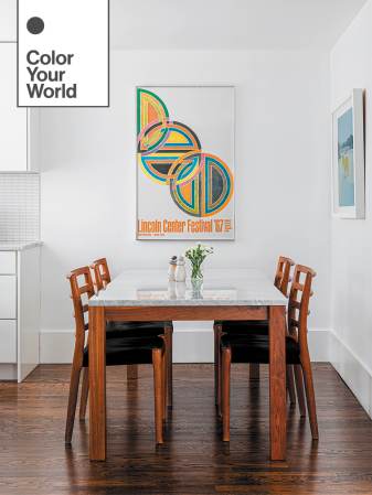 white and wood dining table