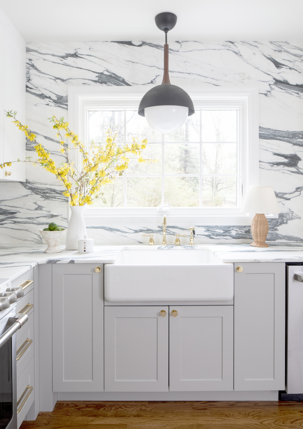 marble backsplash