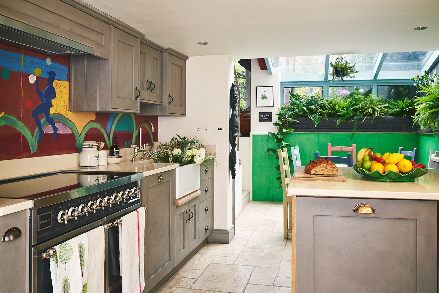 low ceiling kitchen