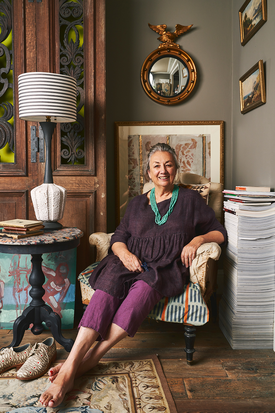 woman sitting in chair