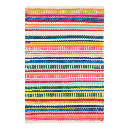  Bright Striped Indoor/Outdoor Rug