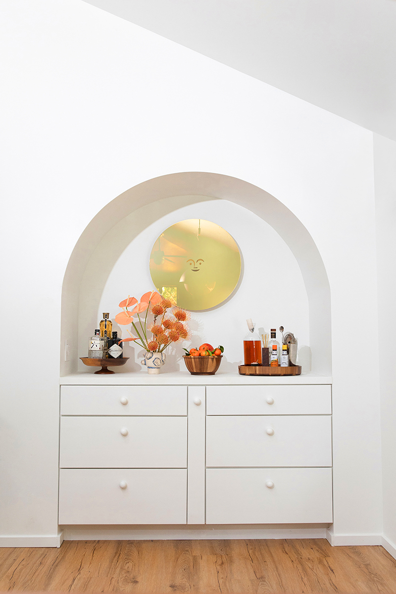 arch cabinet nook