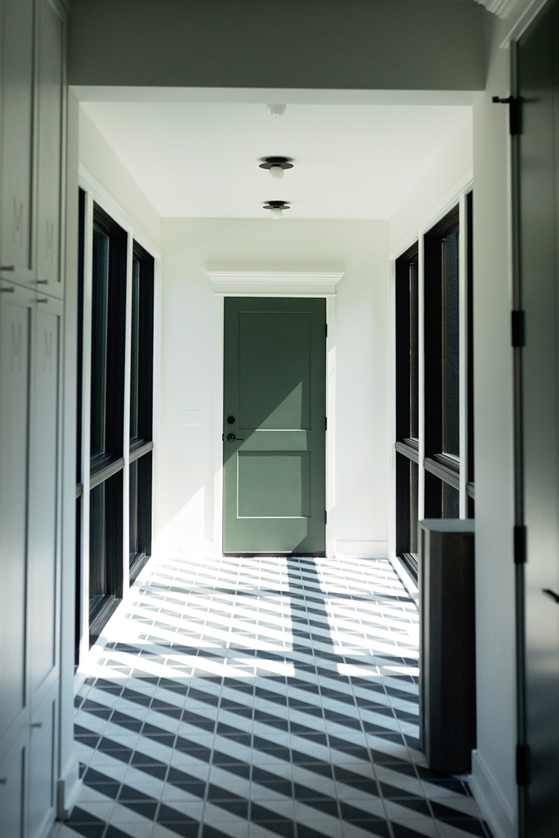 sunny mudroom