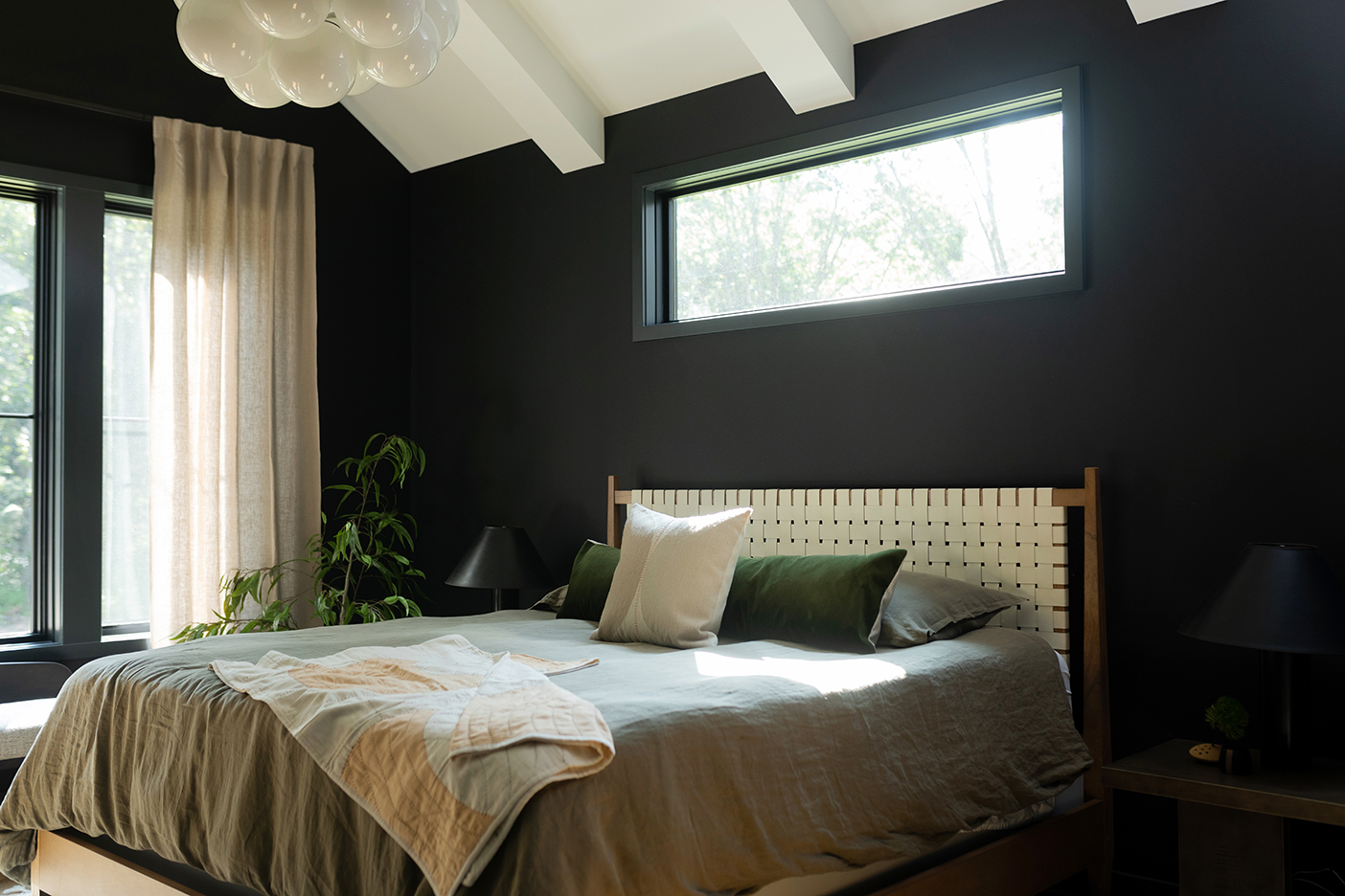 black bedroom