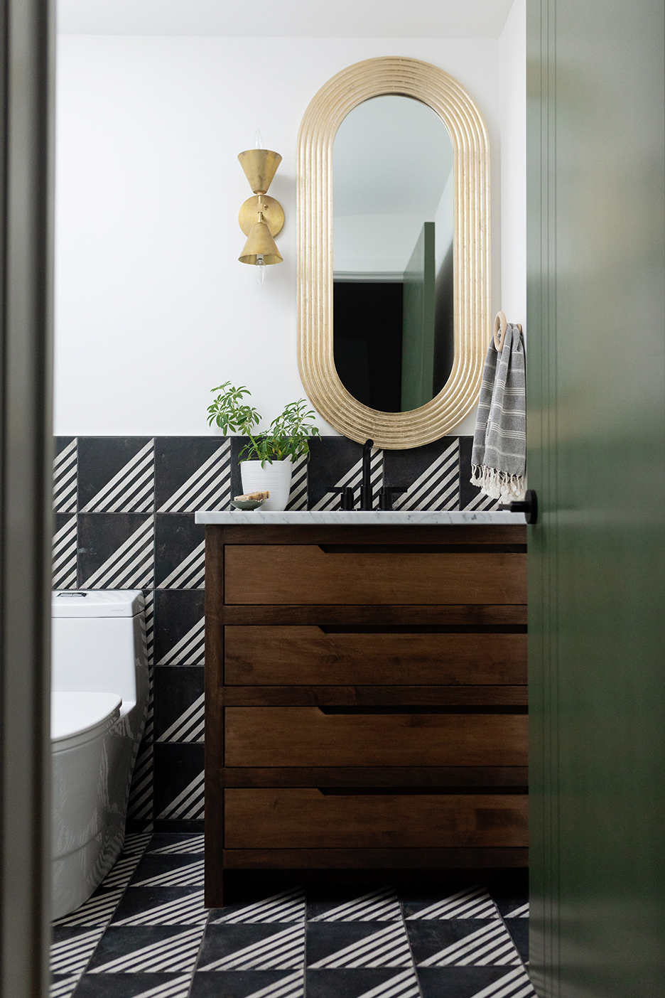 tiled bathroom