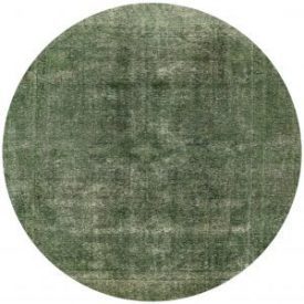  plain green round rug