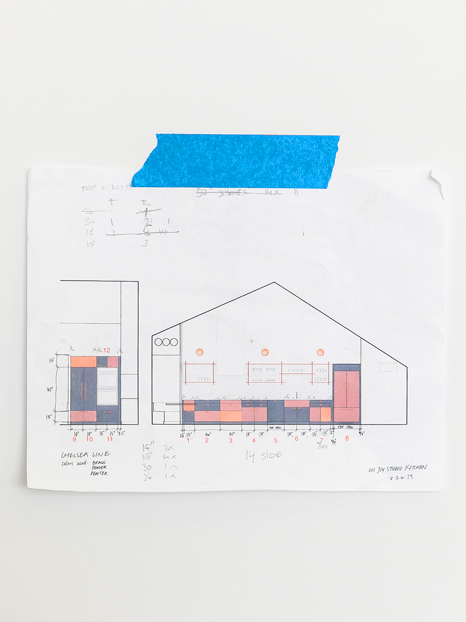 sketch of cabinet layout