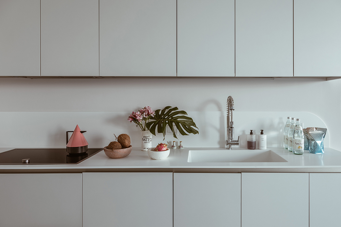 gray modern cabinets