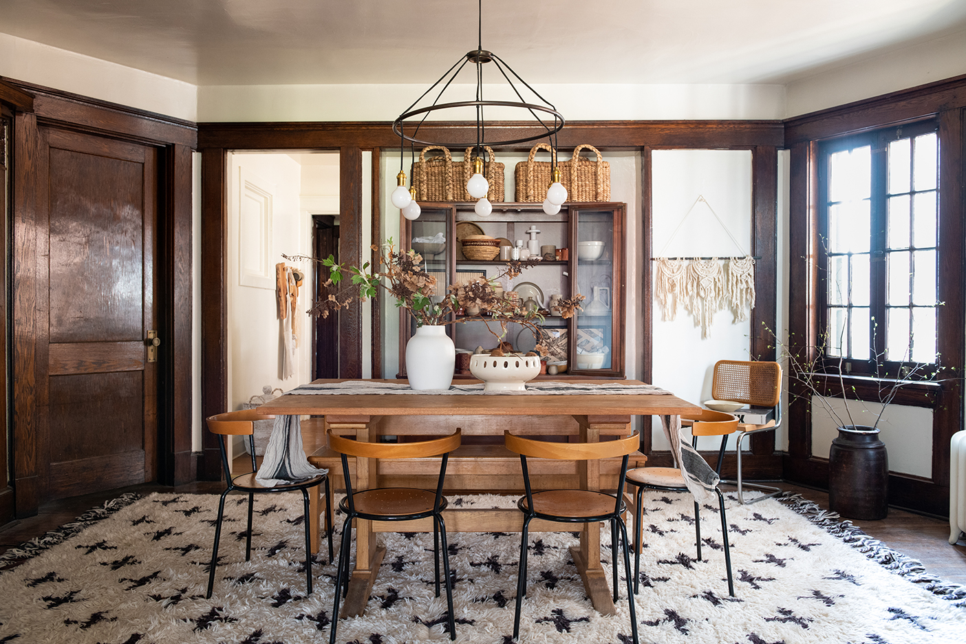 wood craftsman dining room