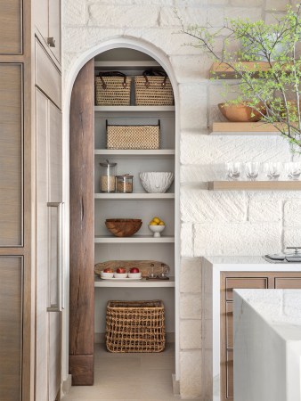 kitchen archway leading to pantry