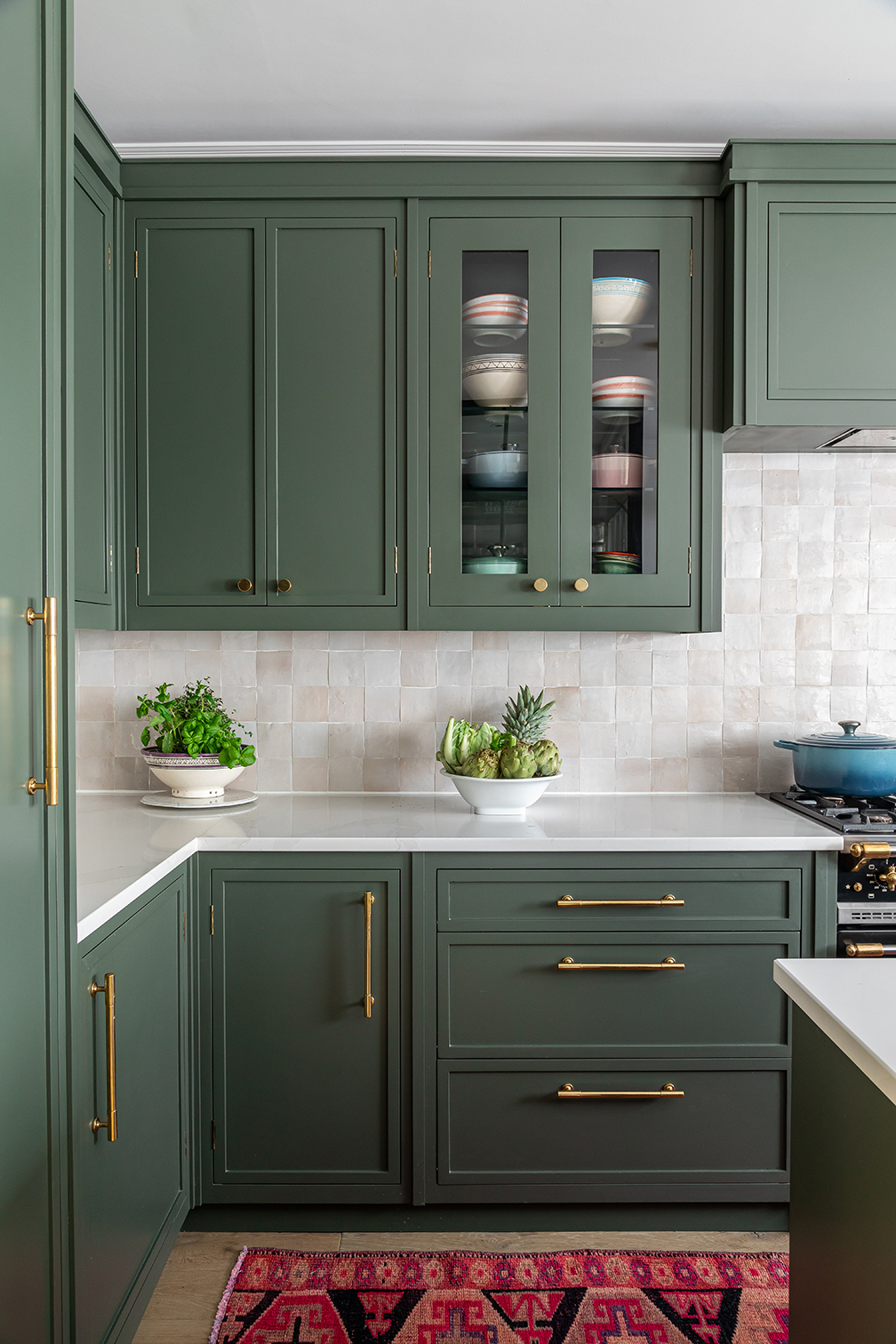 olive green kitchen cabinets