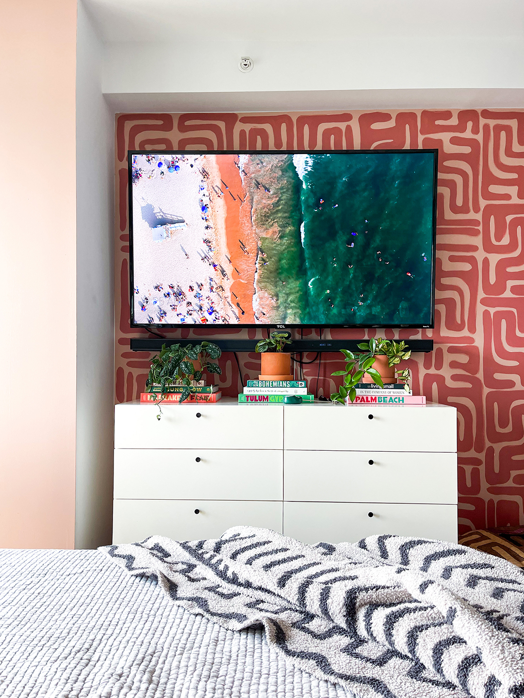 TV Dresser Accent Wall