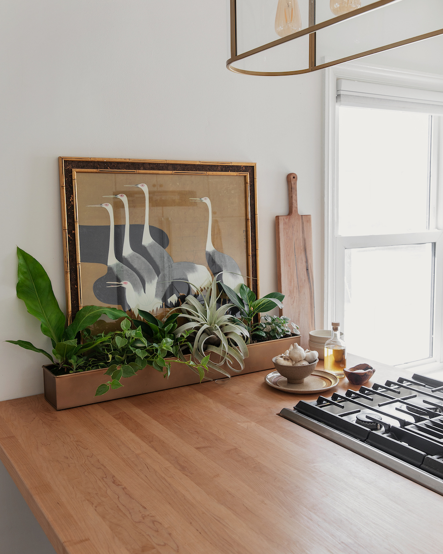 butcher block counter