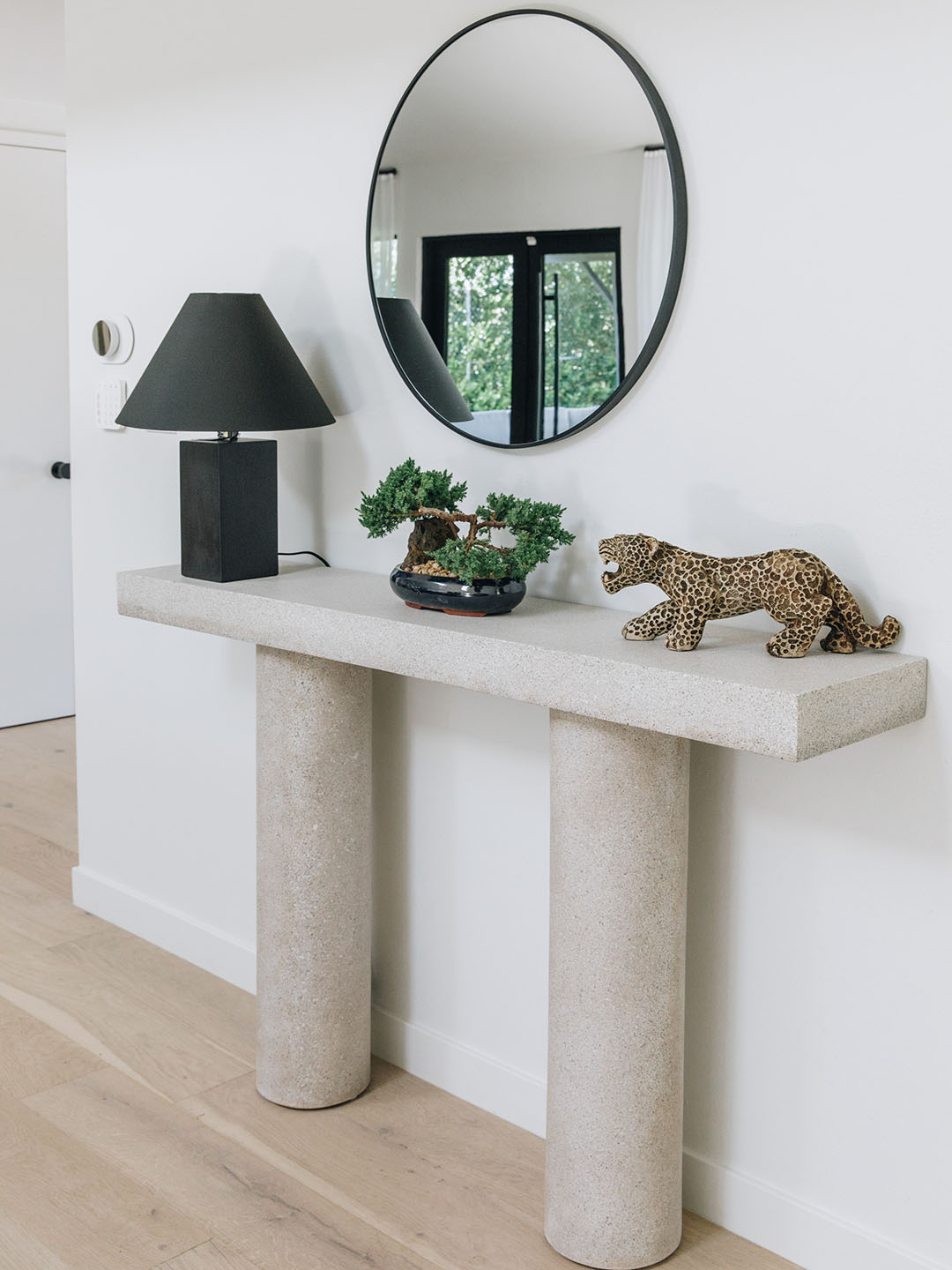 concrete console table