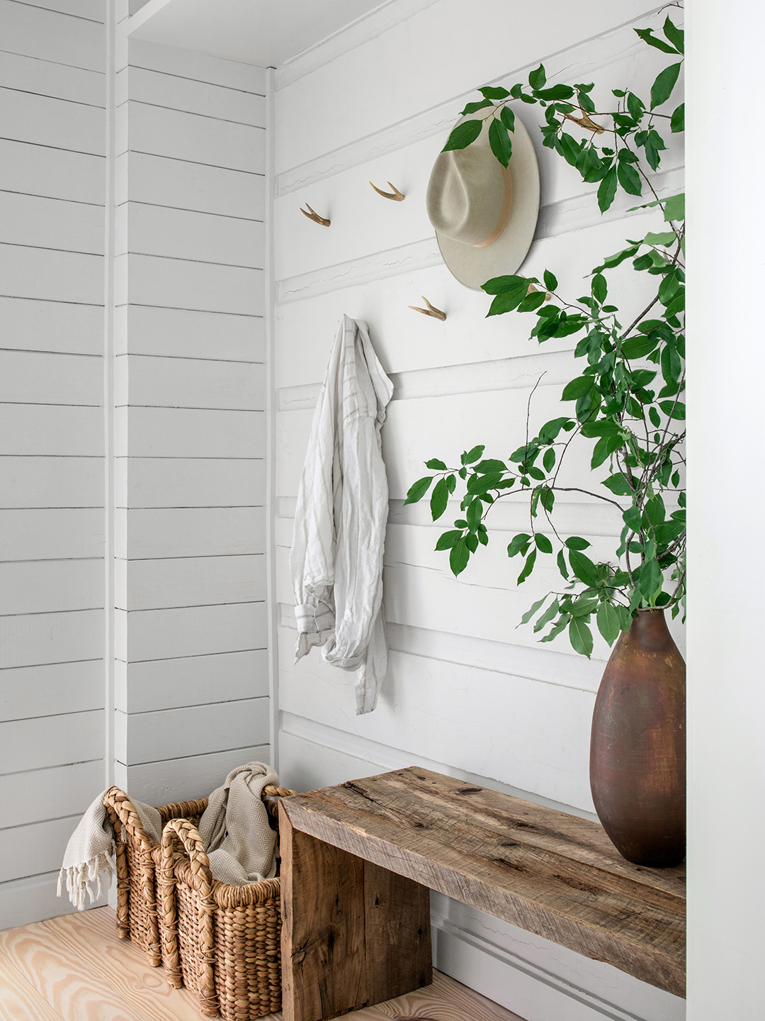 shiplap hallway