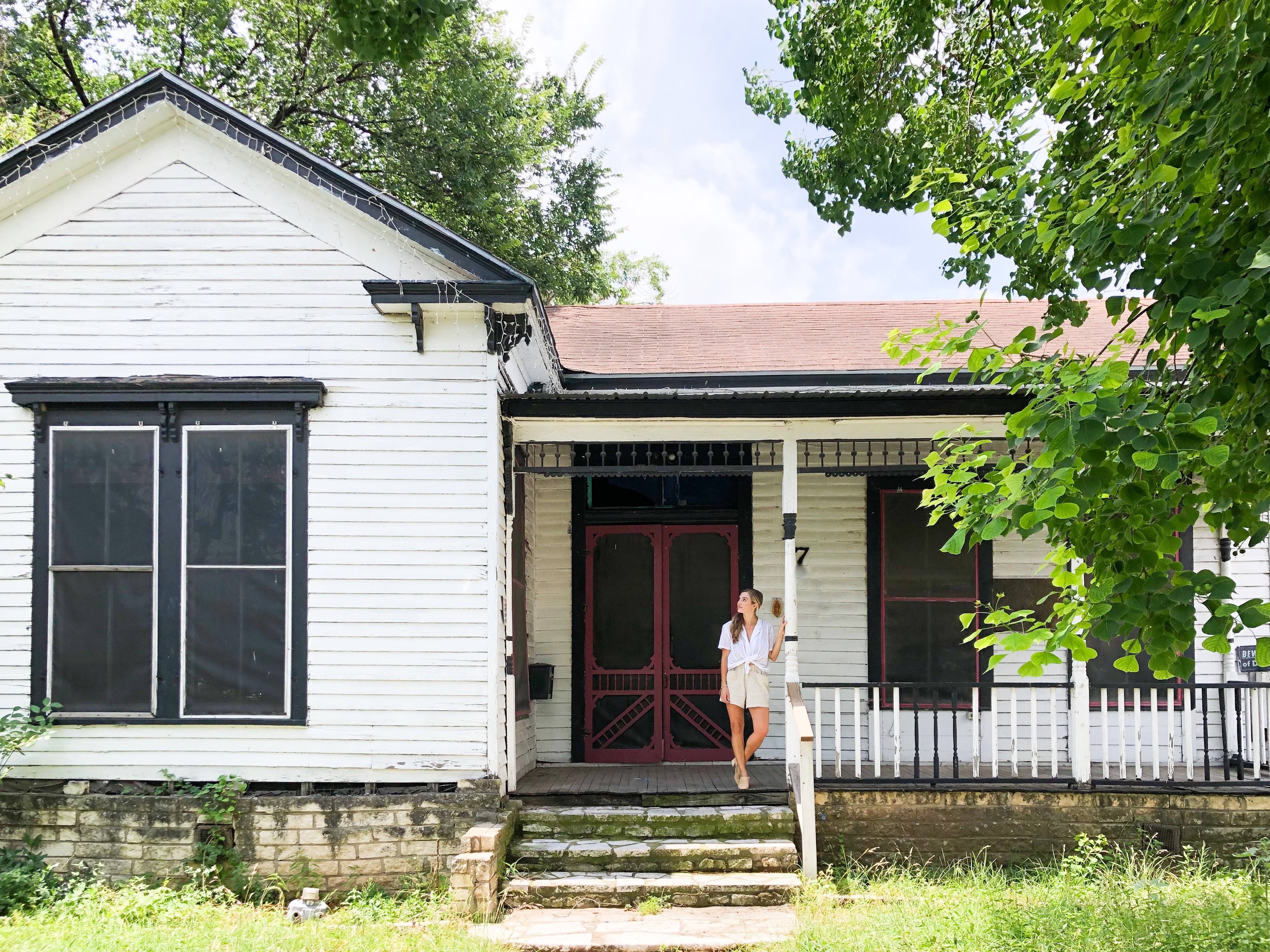 old clapboard home