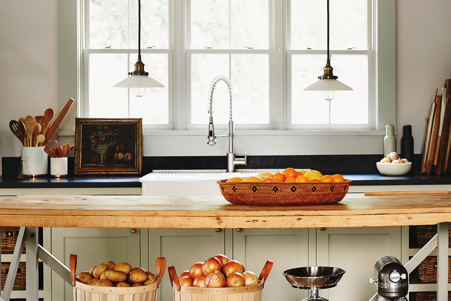 rustic kitchen table