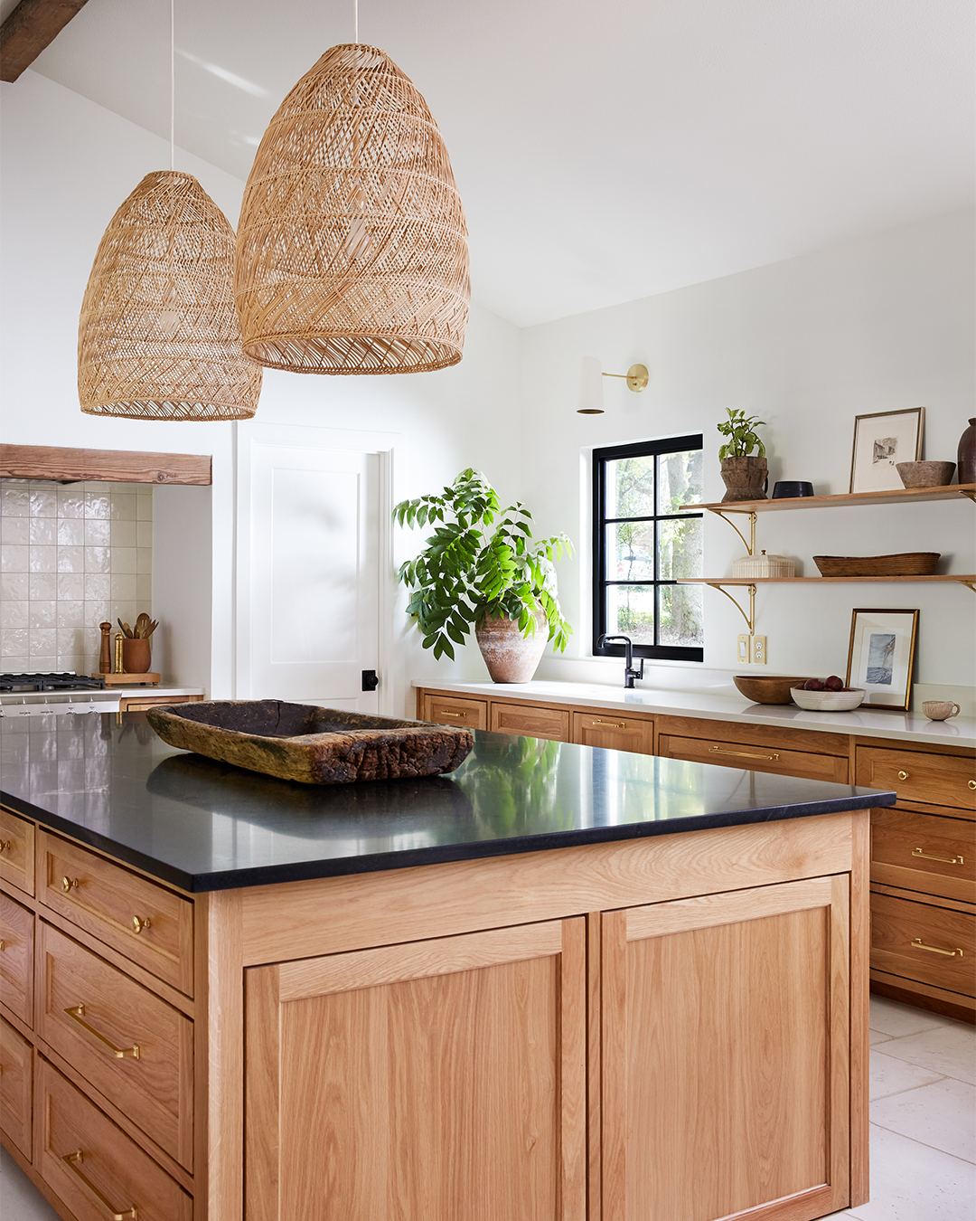 wood kitchen island