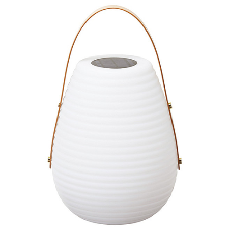  Beehive Solar Lantern with Leather look handle