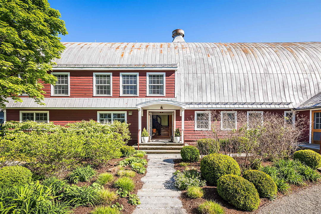 Front Entrance of Barn Converted into Home