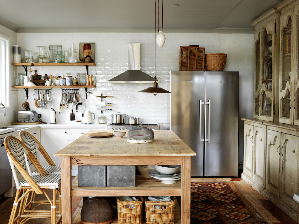 wood kitchen island