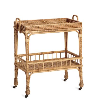  rattan bar cart